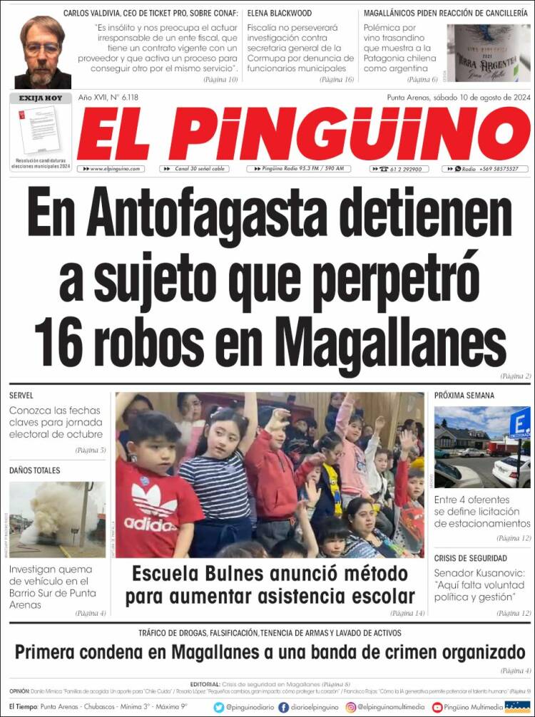 Portada de El Pingüino (Chile)