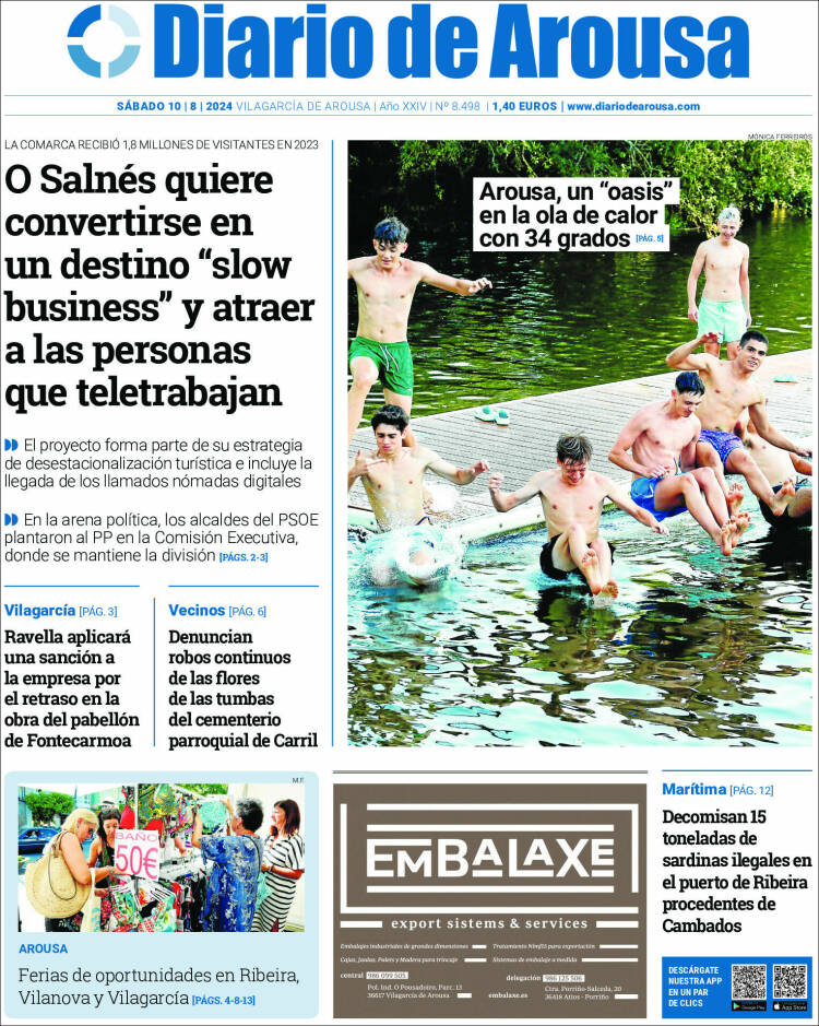 Portada de Diario de Arousa (España)