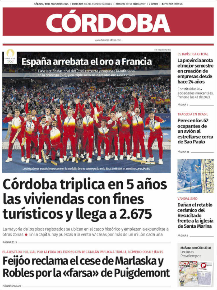 Portada de Diario de Córdoba (España)