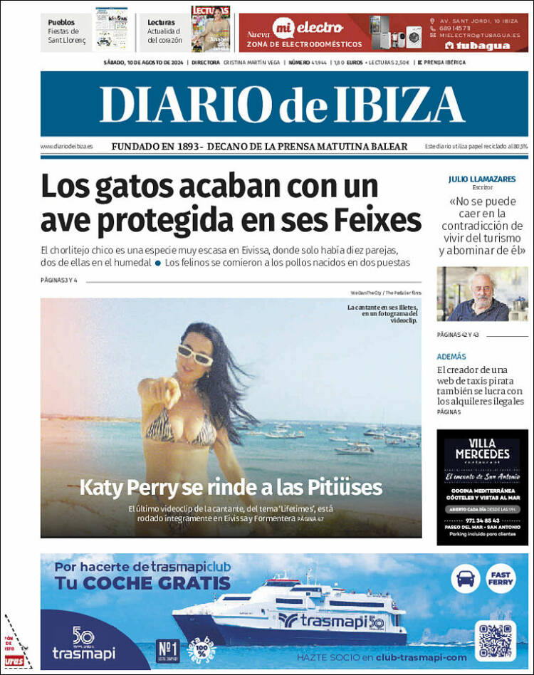 Portada de Diario de Ibiza (España)