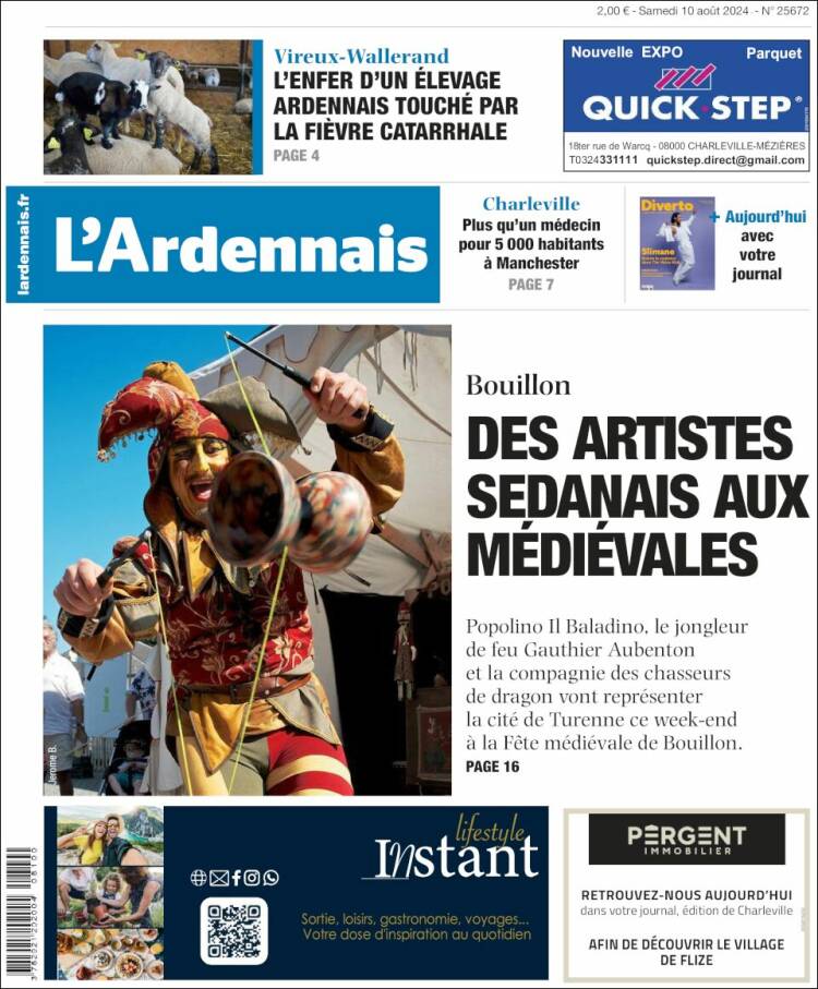 Portada de L'Ardenais (Francia)