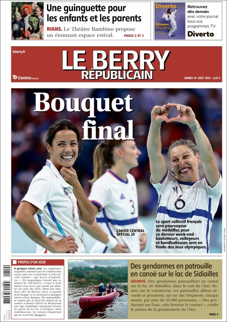 Portada de Berry Republicain (Francia)