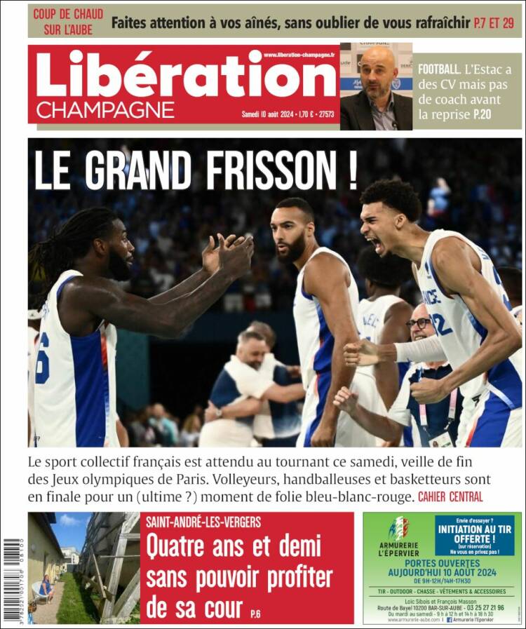 Portada de Libération Champagne (Francia)