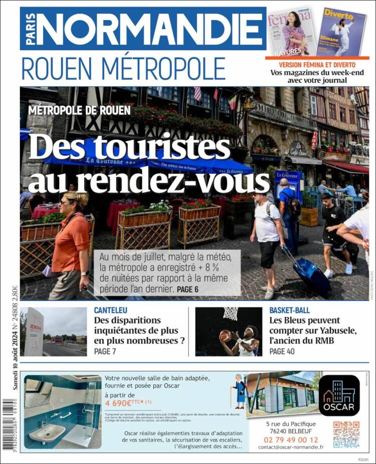 Portada de Paris Normandie (Francia)