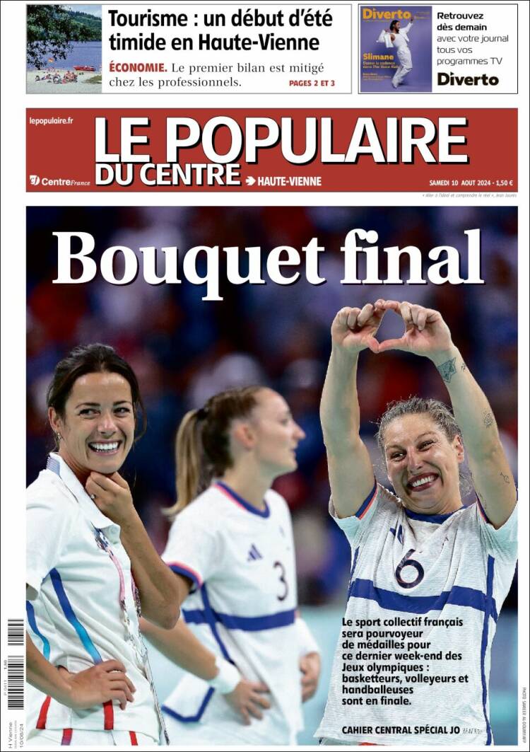 Portada de Le Populaire du Centre (Francia)