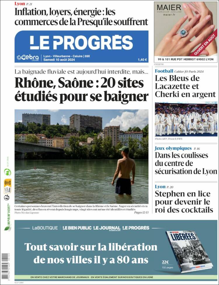 Portada de Progres de Fecamp (Francia)
