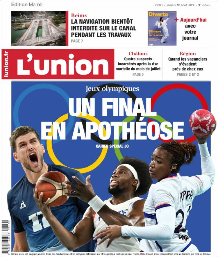 Portada de L'Union (Francia)