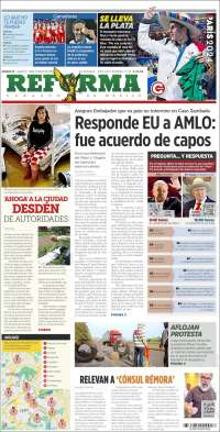 Portada de Reforma (México)