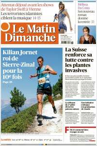Portada de Le Matin (Suisse)