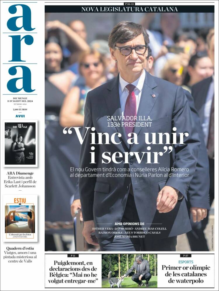 Portada de Ara (España)