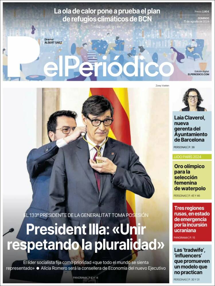 Portada de El Periódico (España)