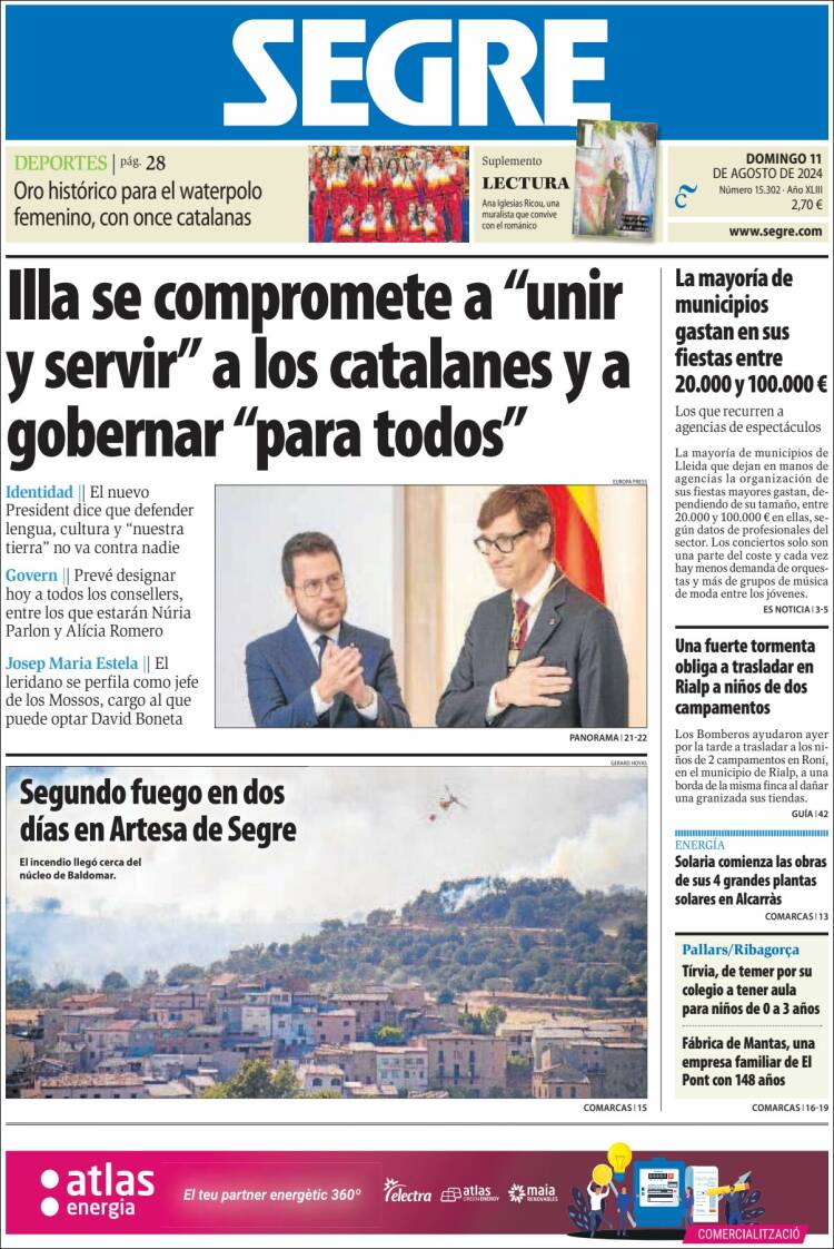 Portada de Segre  (España)