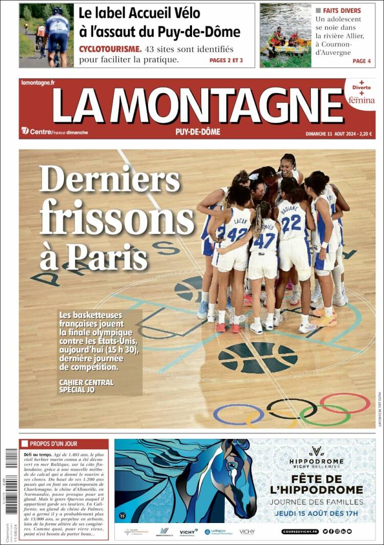 Portada de La Montagne (Francia)