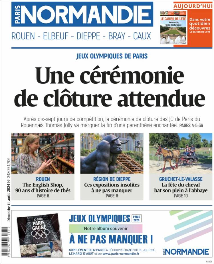 Portada de Paris Normandie (Francia)