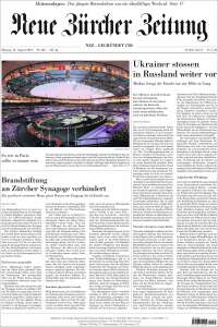 Portada de Neue Zürcher Zeitung (Suisse)