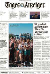 Portada de Tages-Anzeiger (Suisse)