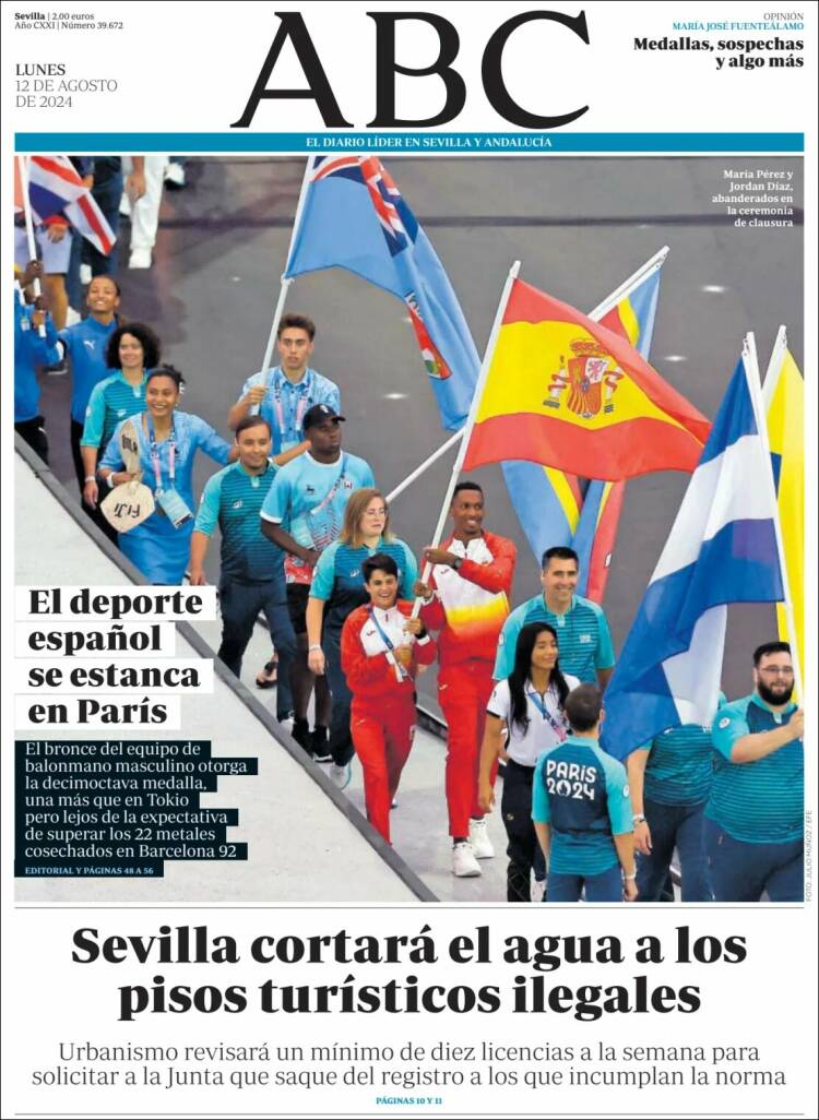 Portada de ABC - Sevilla (España)