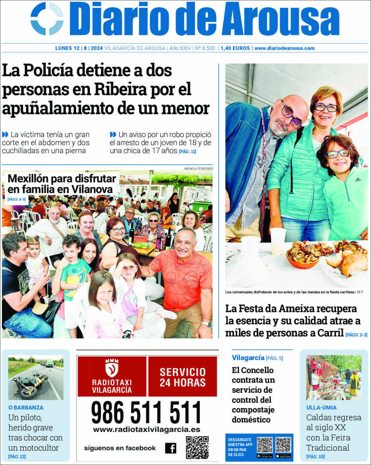 Portada de Diario de Arousa (España)