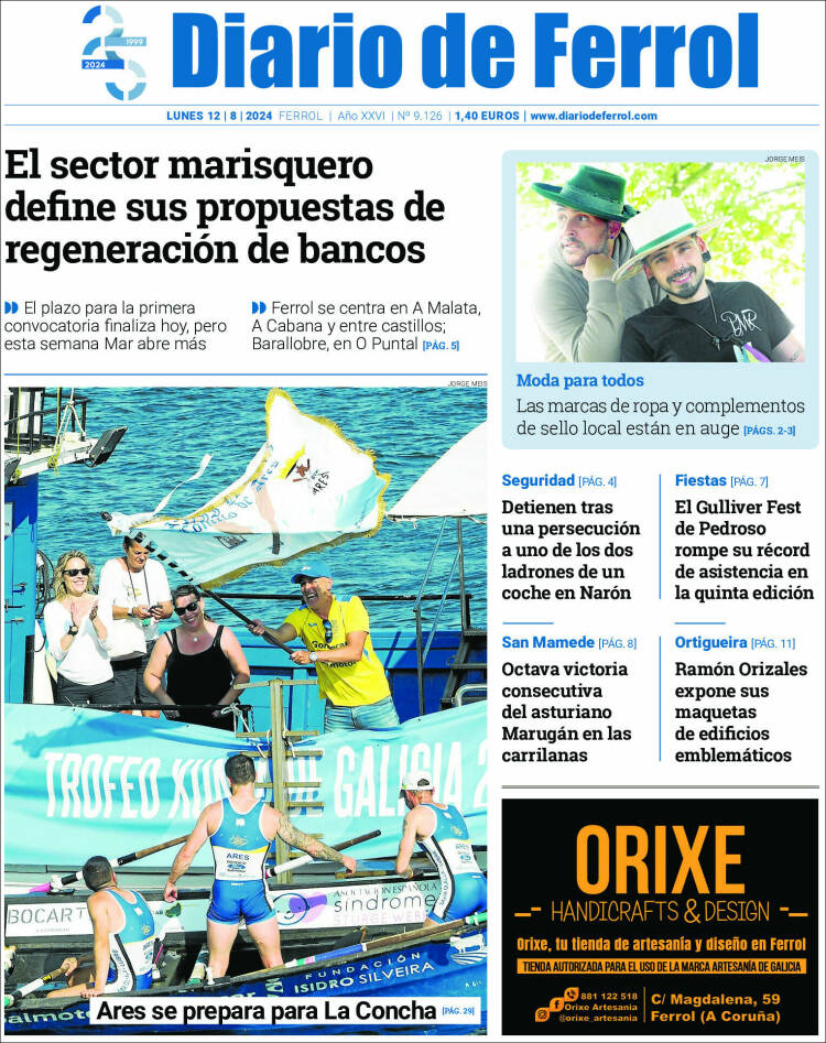 Portada de Diario de Ferrol (España)
