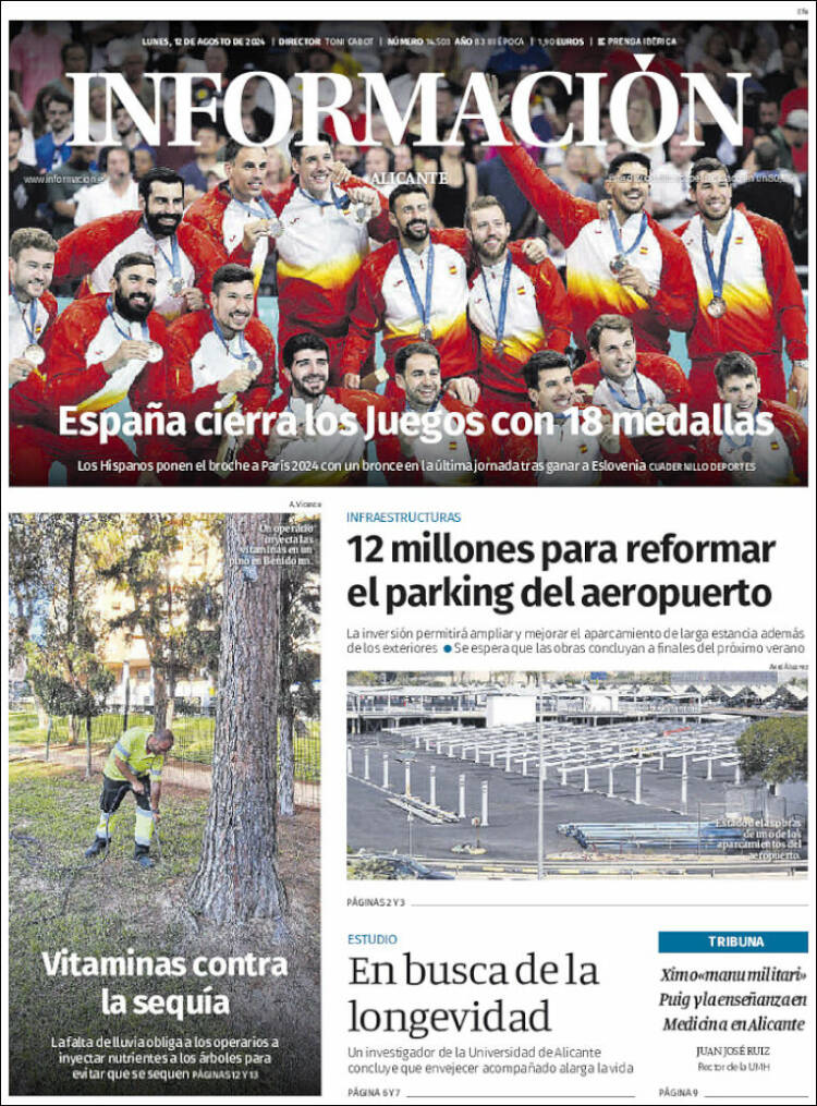 Portada de Diario Información (España)