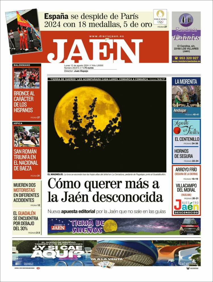 Portada de Diario Jaén (España)