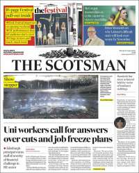 Portada de The Scotsman (Reino Unido)