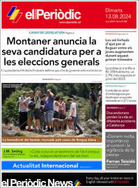 Portada de El Periòdic d'Andorra (Andorra)