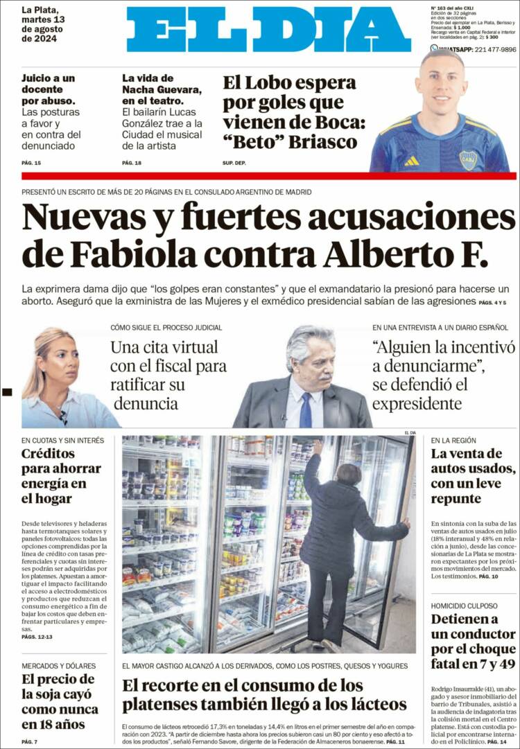 Portada de El Día de la Plata (Argentina)