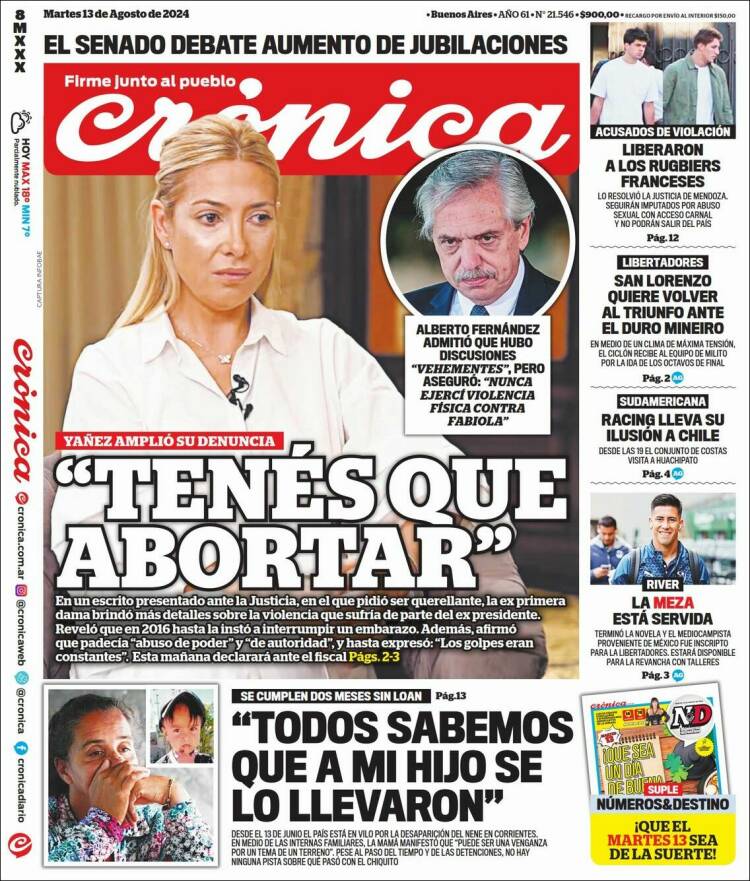 Portada de La Voz del Chaco (Argentina)