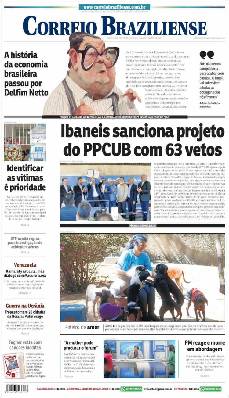 Portada de Correio Braziliense (Brasil)