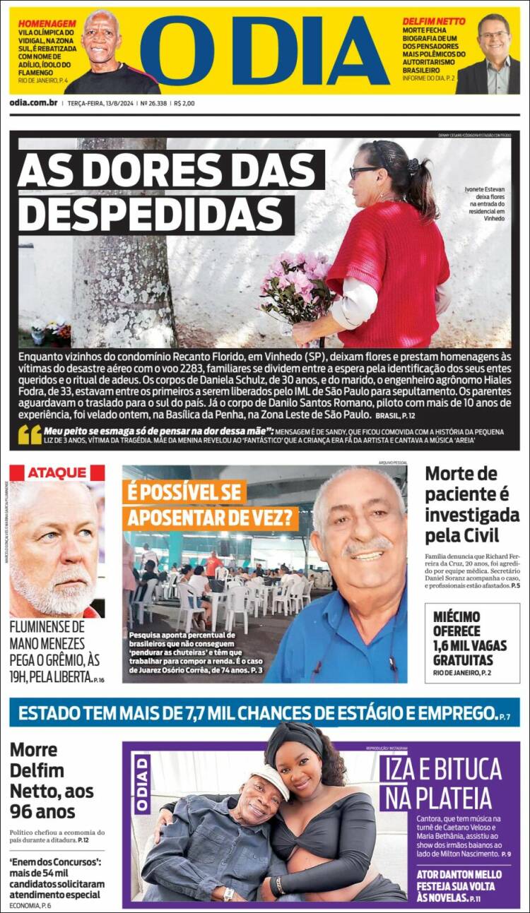 Portada de O Dia (Brasil)