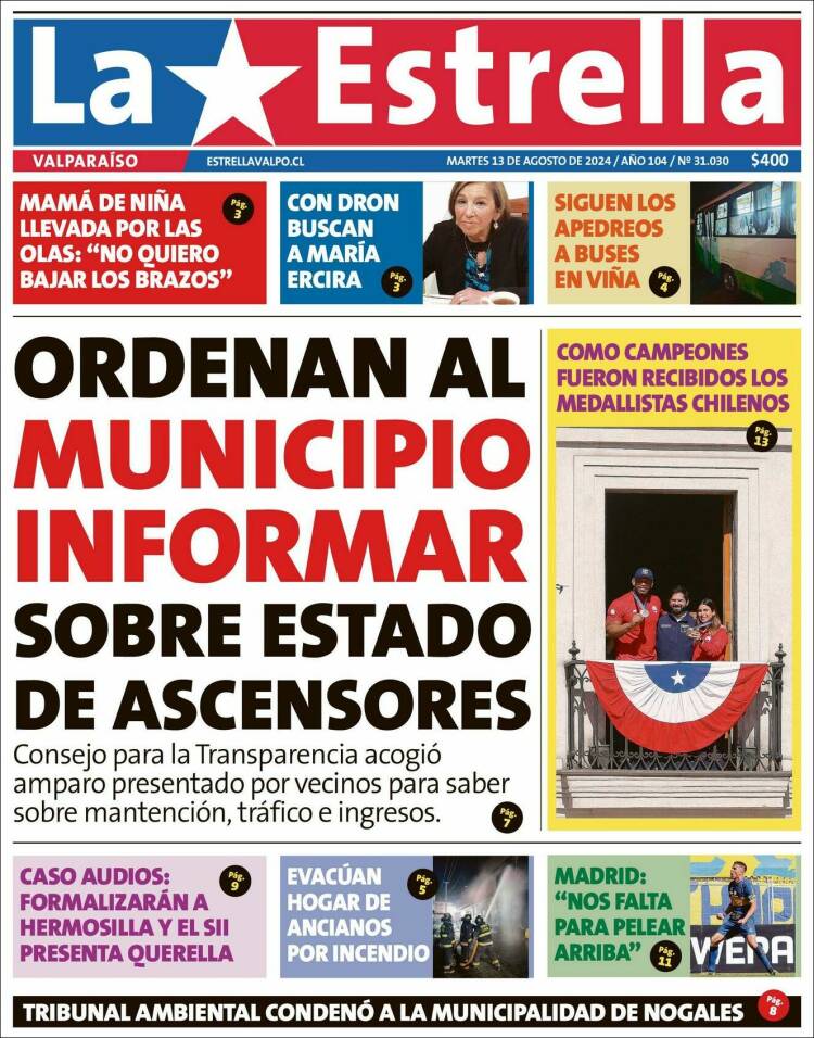 Portada de Estrella de Valparaiso (Chile)