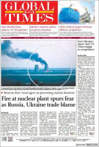Portada de The Global Times (China)