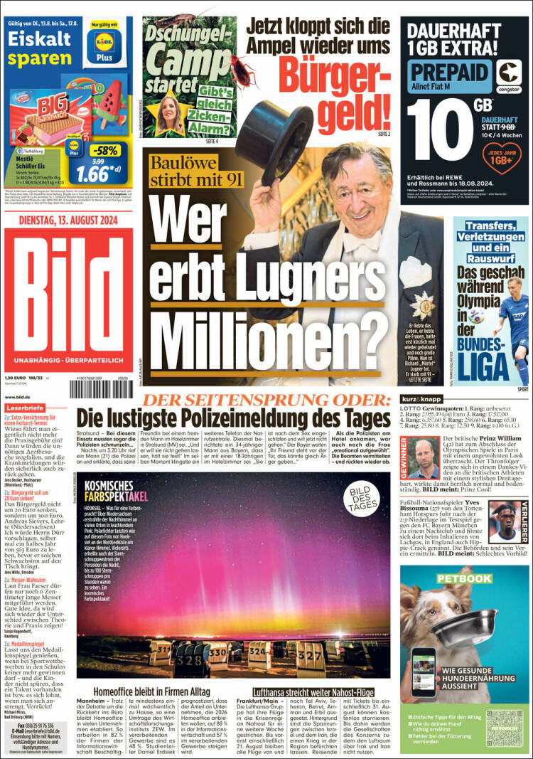 Portada de Bild (Alemania)