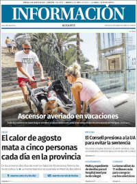 Portada de Diario Información (España)