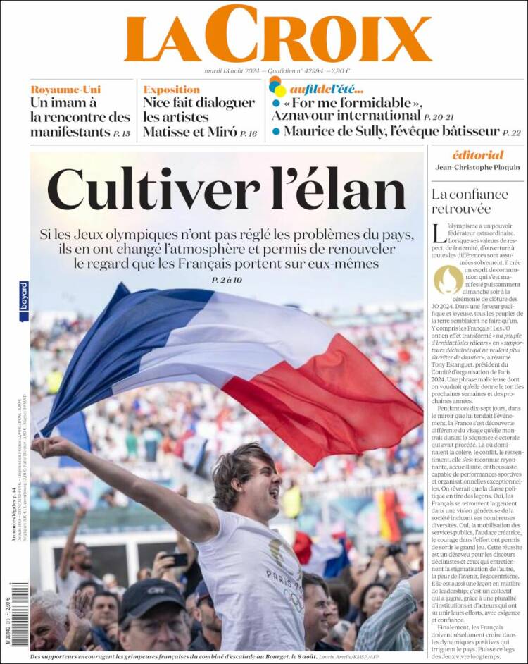 Portada de La Croix (Francia)