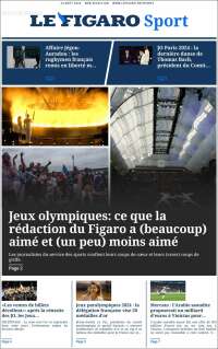 Portada de Le Figaro Sport (Francia)