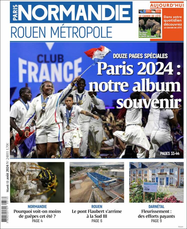 Portada de Paris Normandie (Francia)