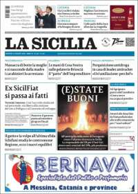Portada de La Sicilia (Italia)