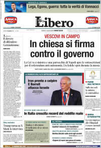 Portada de Libero (Italia)
