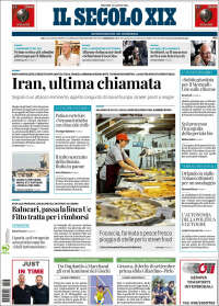 Portada de Il Secolo XIX (Italia)