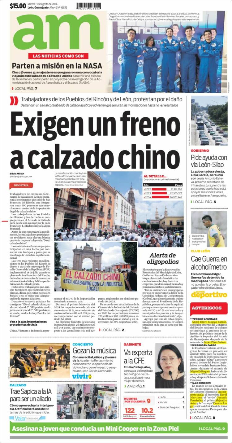 Portada de Al Día A.M. (México)