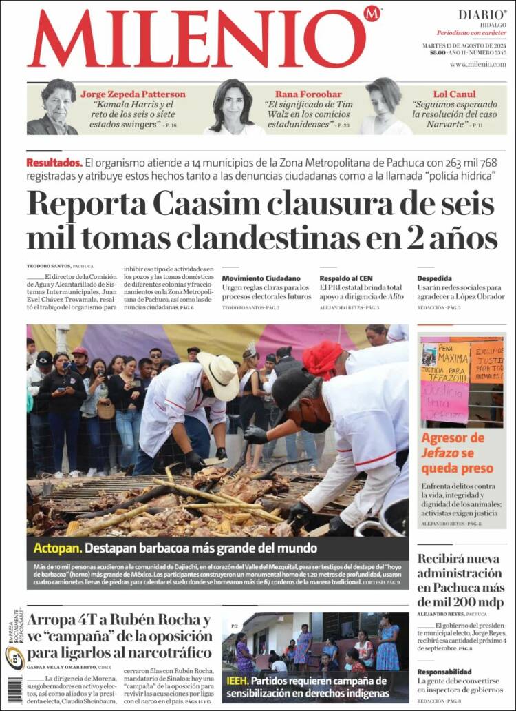 Portada de Milenio de Hidalgo (México)