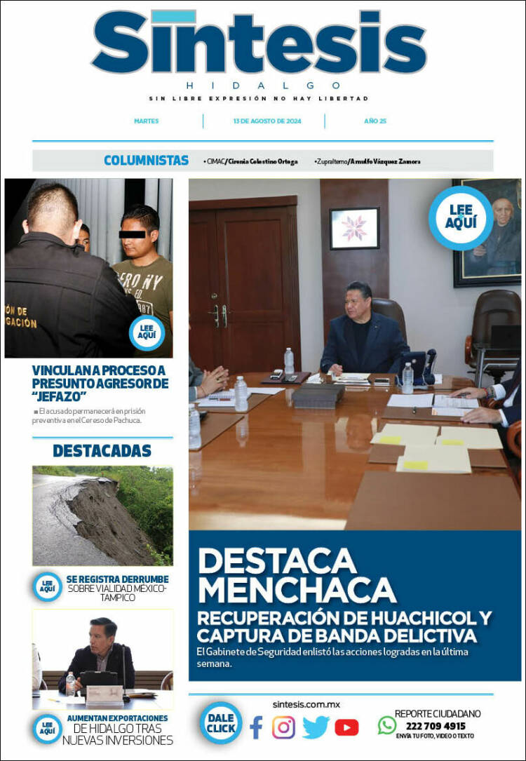 Portada de Sistesis - Hidalgo (México)