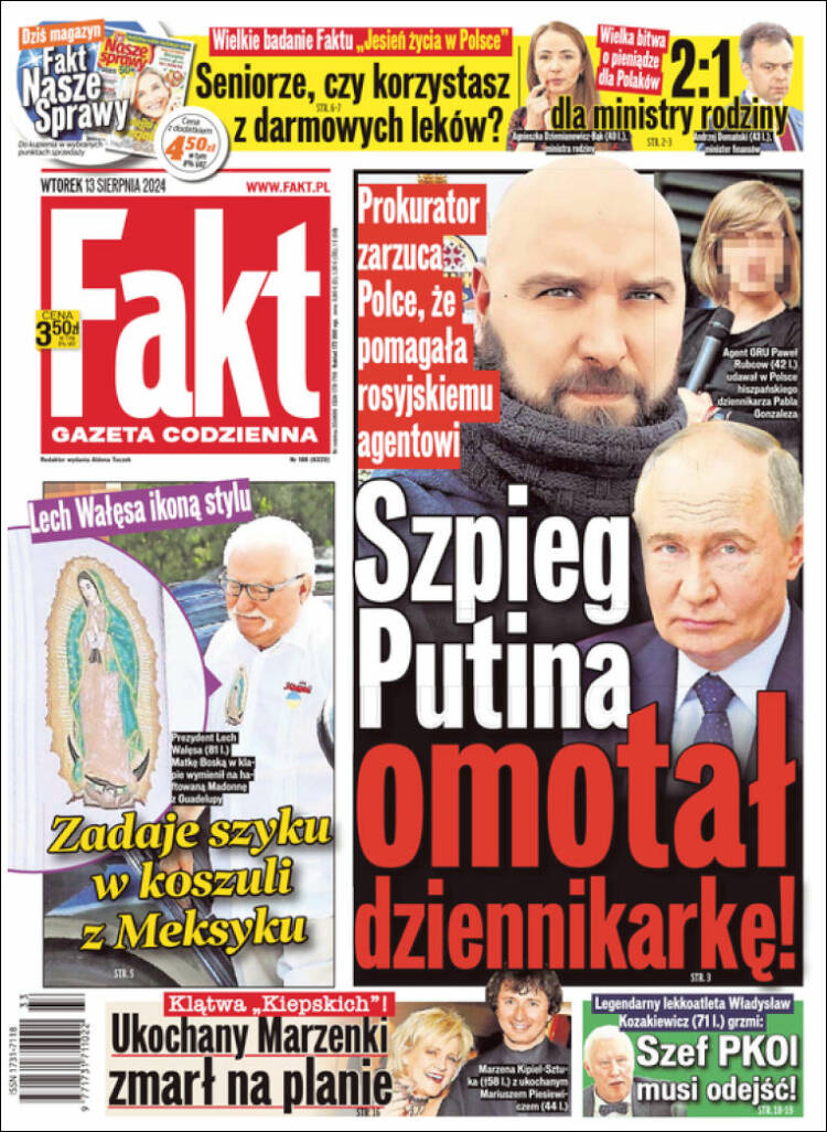 Portada de Fakt (Polonia)
