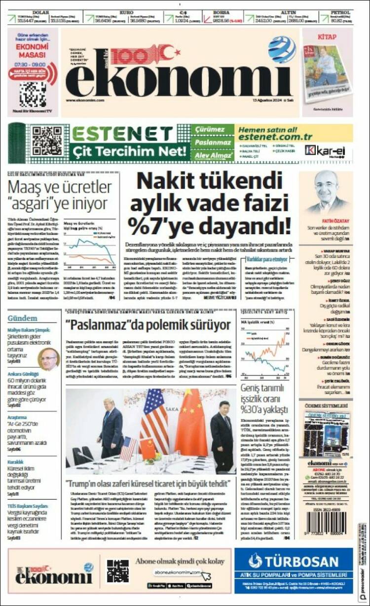 Portada de Dünya (Turqu&iacute;a)