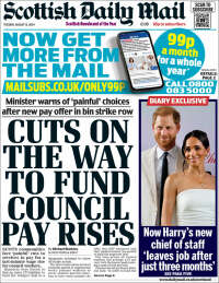 Portada de Scottish Daily Mail (Reino Unido)