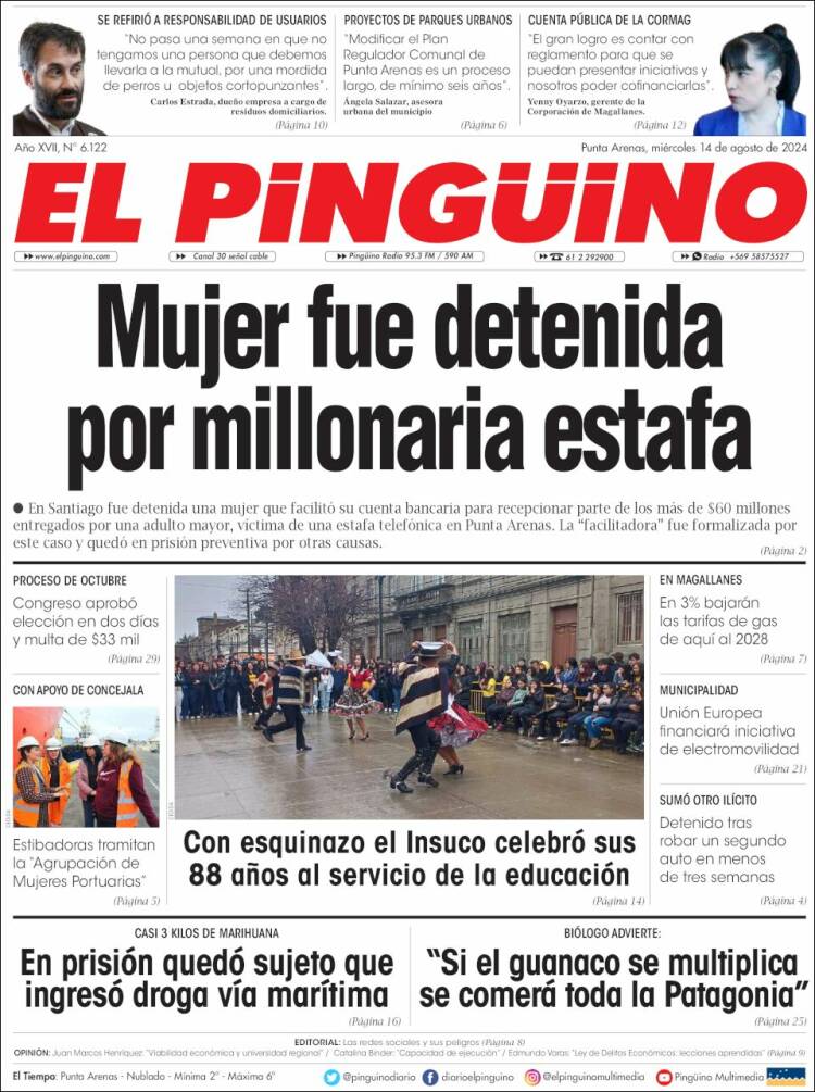 Portada de El Pingüino (Chile)