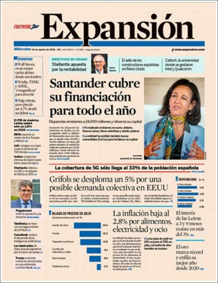 Portada de Expansión (Espa&ntilde;a)