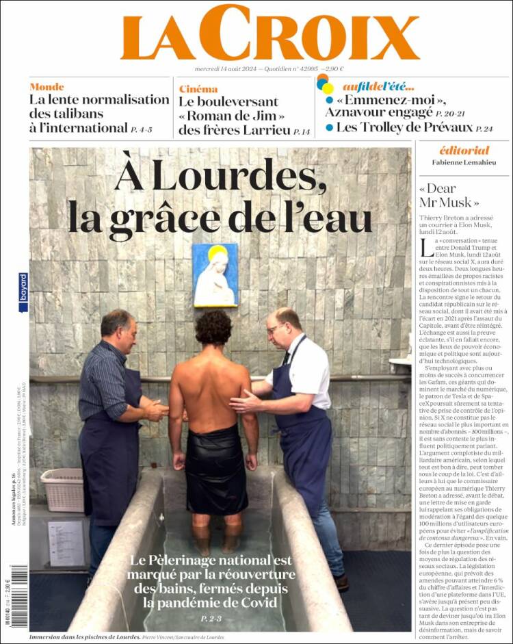 Portada de La Croix (Francia)